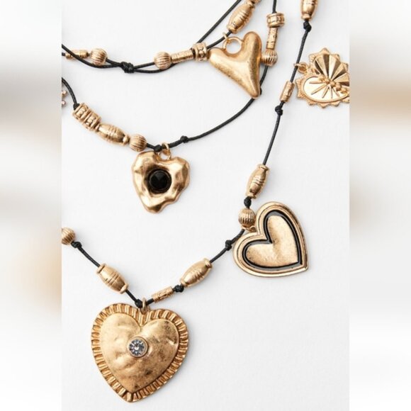 ZARA HEART MULTICHARM NECKLACE - Picture 5 of 6